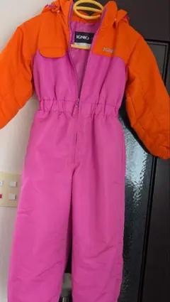 IGNIO 子ども用スキーウェア オレンジ ピンク