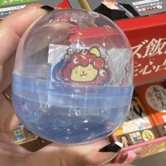 サンリオ　ガチャガチャ　ミャクミャクなりきりアクリルチャーム　ポムポムプリン