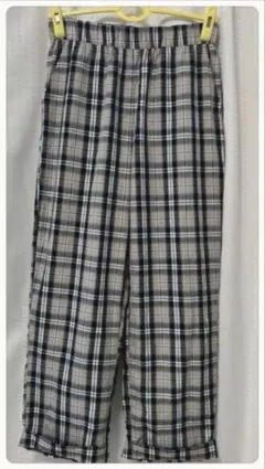 お得！チェック柄カジュアルパンツ　3L 大きめ　ゆったり