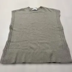 スローブイエナ　ニットベスト　ベージュ　フリーサイズ　22AW