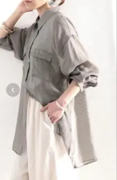 値下げ！classicalelf シアーシャツ オーバーサイズのサムネイル