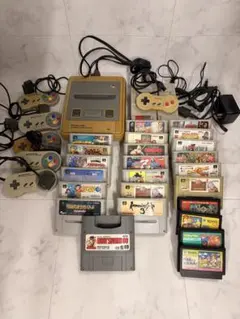 Nintendo スーパーファミコン ニューファミコン 本体2台 ソフトまとめ