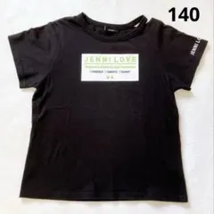JENNI LOVE Tシャツ 140cm ブラック　肩あき　ジェニィのサムネイル