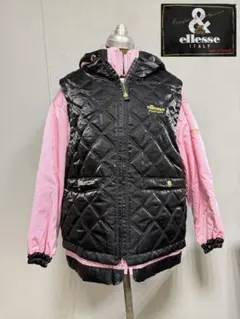 T49 希少 90' ellesseエレッセ スキーウェアー＆ベスト2枚組