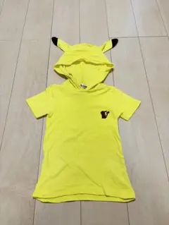 ピカチュウ フード付き Tシャツ 120
