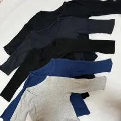 ベビーキッズ　長袖肌着　5枚セット 80 90 無地　ユニクロ　しまむら　西松屋