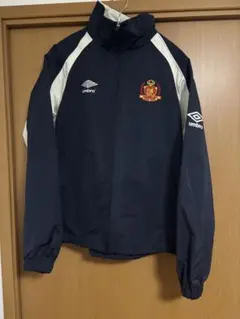 【美品】Umbro ×9090 コラボ　ナイロンジャケット　ネイビー　Lサイズ