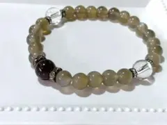 天然石　ガーネット　ムーンストーン ブレスレット