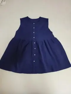 ネイビー ノースリーブ ベスト Mサイズ