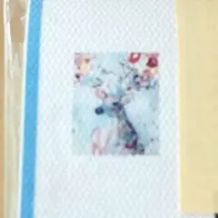 ☆ダイヤモンドアート キット　鹿と花　30×40 丸ビーズ