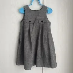Tartine et Chocolat ヘリンボーンワンピース 100cm