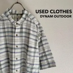 古着 “DYNAM OUTDOOR” Band Collar Shirt