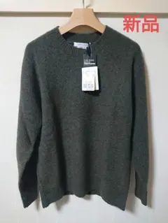 【新品】JOURNAL STANDARD/ヤクウール/セーター/カーキ/Mサイズのサムネイル