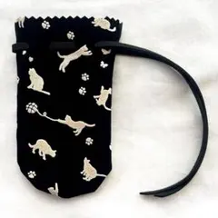 弓道　石突　猫柄　カバー 227