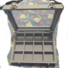 アクセサリーボックス ベルベット グレー