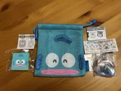サンリオ♡ハンギョドン♡メッシュ巾着ふわふわパンマスコットがまぐちキーホルダー
