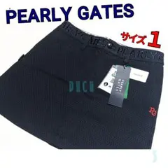 新品 【サイズ１(Ｍ)】【ダークネイビー】パーリーゲイツ スカート ゴルフ