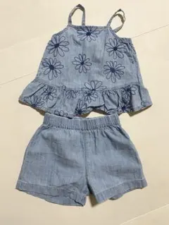 GAP 花柄刺繍 タンクトップとショートパンツセット