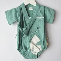 [New with tags, unused] HUGCHUM Dinosaur Jinbei Rompers Green