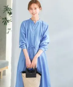 アーバンリサーチロッソ 高機能素材 ライトデニムワンピース