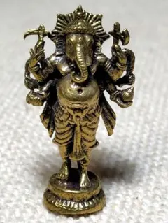 真鍮ガネーシャ置物B・開運金運学問の神様・インドヒンドゥー教
