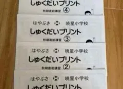 ジャックで学校別コース　暁星小学校　お茶の水教室　秋期直前講習プリント