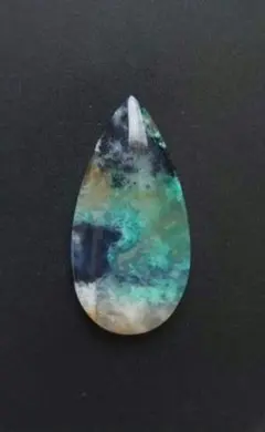 ① 穴無し クリソコラ カルセドニー ルース