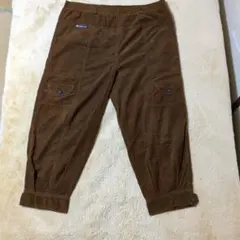 （まとめ18）ブラウン コーデュロイ ワイドパンツ