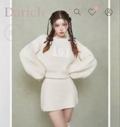 Darich キルティングロゴニットセットアップ