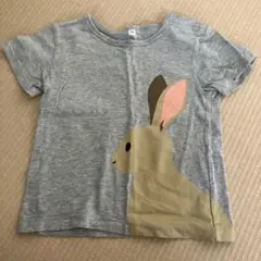ウサギイラスト 半袖Tシャツ 90サイズ