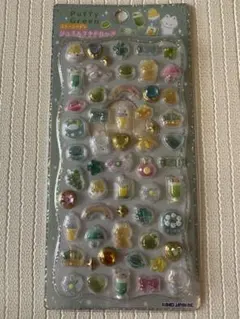 正規品 ジュエルプチドロップ シール Puffy Green