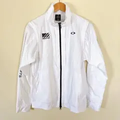 N171◯ Oakley ナイロンジャケット M ホワイト ゴルフ