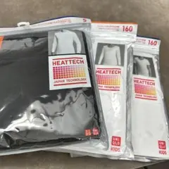新品 UNIQLO ヒートテック アンダーシャツ 3点セット