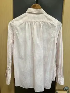 Banana Republic 長袖 ギンガムチェックシャツ ピンクのサムネイル