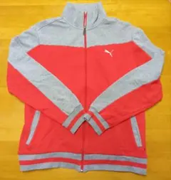 Puma ジップアップジャケット レッド/グレー