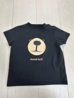 mont-bell クマの顔 Tシャツ 90サイズ 黒