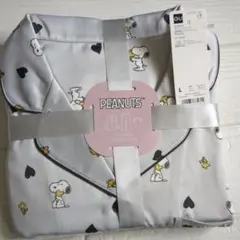 GU スヌーピー　サテン　パジャマ　ルームウエア　L