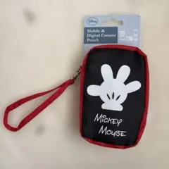 ディズニー デジタルカメラポーチ ミッキーハンド ストラップ 小物入れ