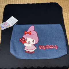サンリオキャラクターズ　マイメロディ　デニムサガラポーチ　タグ付き