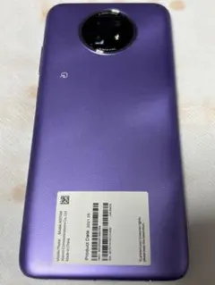 パープル スマートフォン デュアルカメラ