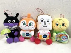 【新品】ぬいぐるみ バイキンマン ドキンちゃん 食パンマン メロンパンナちゃん