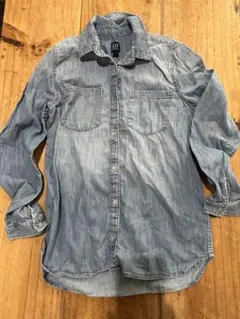 GAP デニム 長袖シャツ XL ライトブルー