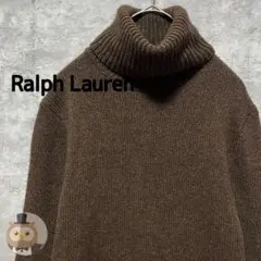 【カシミヤ混】ラルフローレン タートルネック ニット セーター 古着 レディース