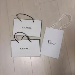 CHANEL & Dior ショップ袋 3点セット