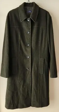 EAST BOY オリーブグリーン ロングコート[大きいサイズ]