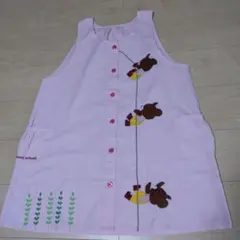 専用【じ】様　くまのがっこう エプロン ピンク キャラクター ジャッキー