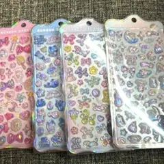 【正規品】 ボンボンドロップシール オリジナル 4種セット ちゅるきら　オーロラ