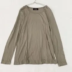 【ズッカ】Tシャツ カットソー 長袖 クルーネック シンプル 綿100％ Mのサムネイル
