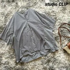 a2772◆美品 シャツ ギンガムチェック ゆるシルエット 大人カジュアル 半袖