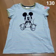 ♤新品未使用♤デニムダンガリー　ミッキーコラボTシャツ　150センチ デニムダンガリー ミッキーコラボ Tシャツ100cm 刺繍 蝶ネクタイ 110
